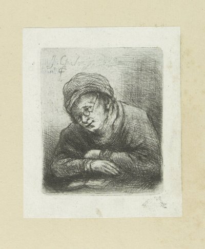 Man Reading with Glasses by Jan Chalon