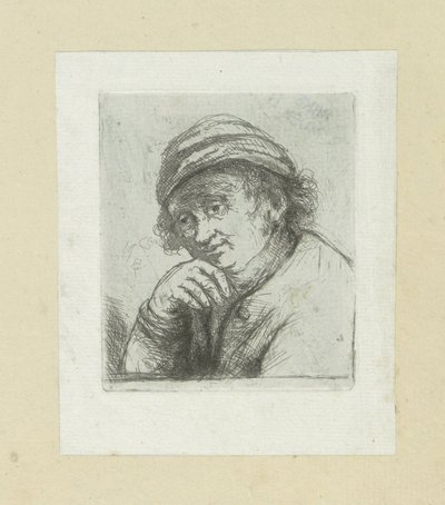Man with hand under his chin by Jan Chalon