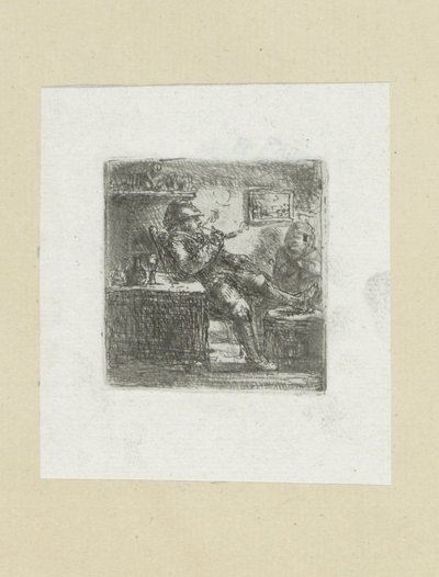 Man with Pipe by Jan Chalon