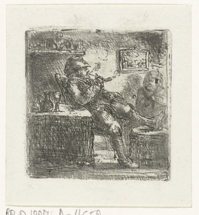 Man with Pipe by Jan Chalon