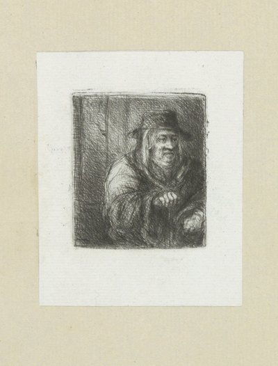 Old Man with Cloak and Hat by Jan Chalon