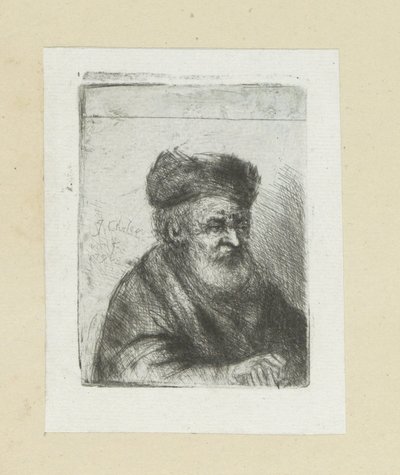 Old Man with Folded Hands by Jan Chalon