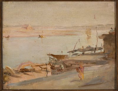 Benares, Ganges. From a Journey to India by Jan Ciągliński