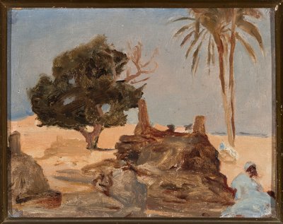 Cemetery near the Pyramids. From a Journey to Egypt by Jan Ciągliński