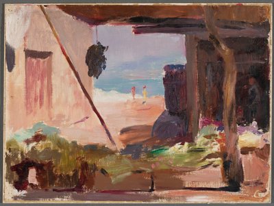 Fragment of Buildings by the Sea. From a Journey to Constantinople by Jan Ciągliński