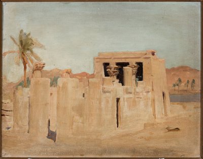 Luxor - Bank of the Nile. From a Journey to Egypt by Jan Ciągliński