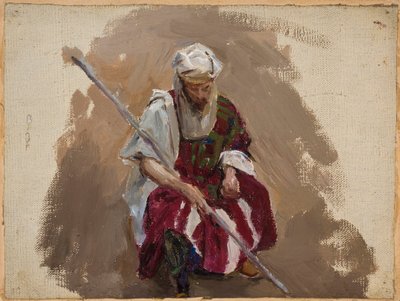 Marino - Portrait in African attire by Jan Ciągliński