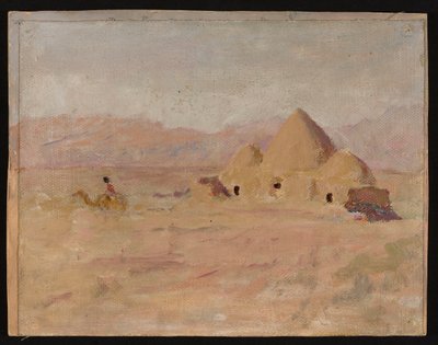 Monument on a Kyrgyz Grave in the Steppe. From a Journey to Turkestan by Jan Ciągliński