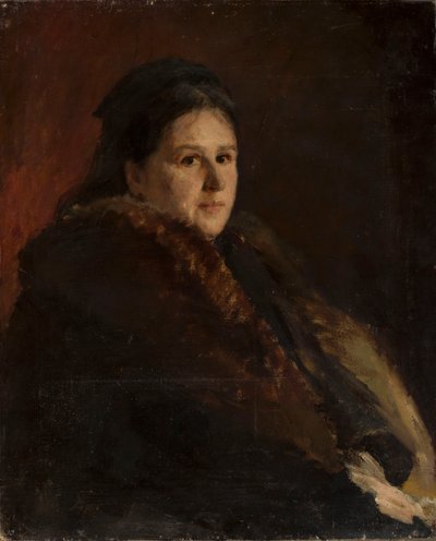Portrait of Mrs. Karlińska by Jan Ciągliński