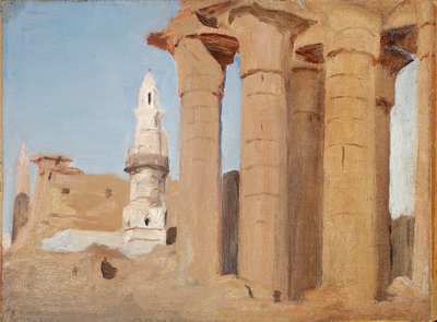 Egyptian Temple - Luxor. From a Journey to Egypt by Jan Ciągliński
