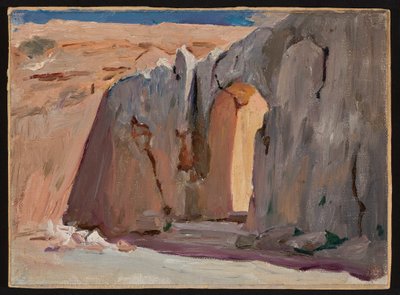 Entrance to the Tomb of the Jewish Kings in Jerusalem. From a Journey to Palestine by Jan Ciągliński