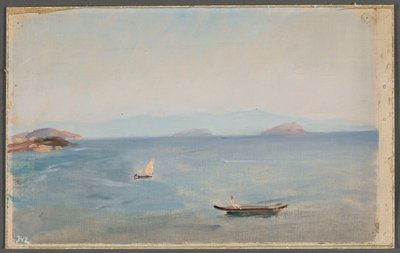 View of a Mountainous Shore by the Sea. From a Journey to Constantinople by Jan Ciągliński