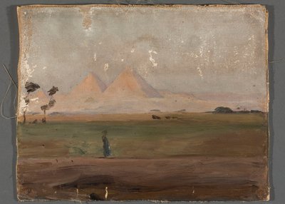 View of the Pyramids. From a Journey to Egypt by Jan Ciągliński