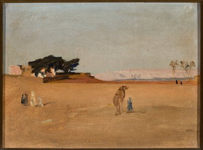 View of the Pyramids in the Evening. From a Journey to Egypt by Jan Ciągliński