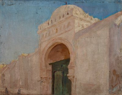 Kairouan (Entrance to the Mosque of the Barber) by Jan Ciągliński