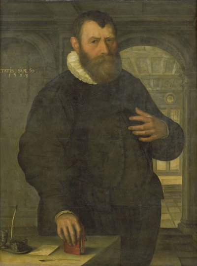 Portrait of Bartholomeus van der Wiere (1534-1603) by Jan Claesz. (attributed to)