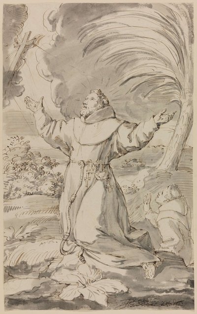 St. Francis Receives the Stigmata by Jan Claudius de Cock