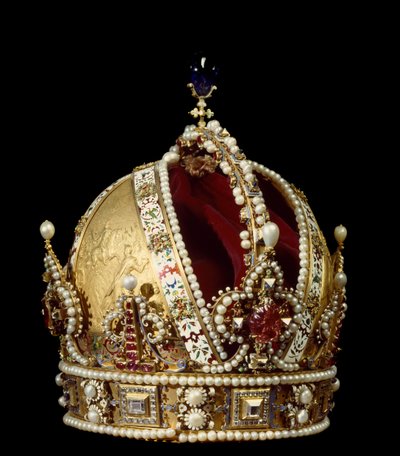 Crown of the Emperor of the Holy Empire Rodolph II of Habsburg (1552-1612). Attributed to Jan Vermeyen (1559-1606) 1602 Vienna Kunsthistorisches Museum by Jan Cornelisz Vermeyen