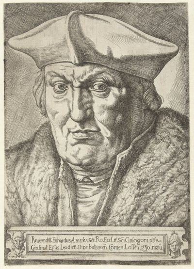 Portrait of Erard de la Marck, Prince-Bishop of Liège by Jan Cornelisz Vermeyen