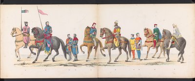 Masquerade of the Leiden Students, 1865 (Plate 12) (Costumed Parade Held by the Members of the Leiden Student Corps on June 6, 1865, to Celebrate the 290th Anniversary of Leiden University) by Jan Daniël Cornelis Carel Willem baron de Constant Rebecque