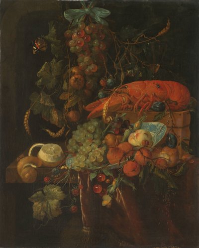 Still Life with Fruit and a Lobster by Jan Davidsz. de Heem (copy after)