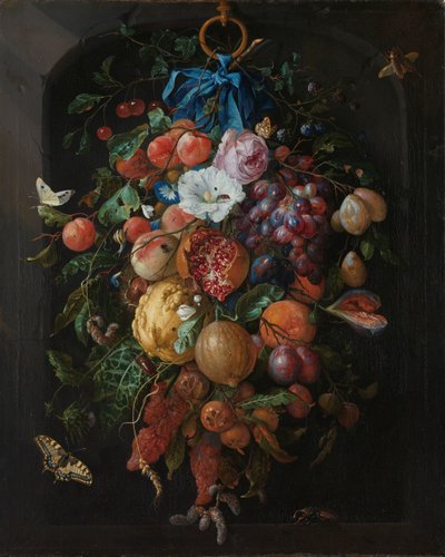 Festoon of Fruit and Flowers by Jan Davidsz de Heem