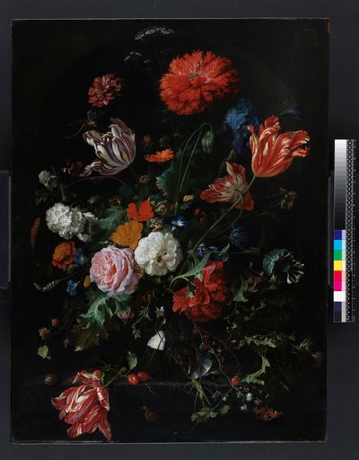 Flowers in a Glass Vase, c.1660 by Jan Davidsz de Heem