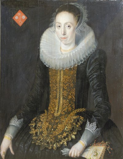 Portrait of Eritia Aukje Hoppers, nee De Blocq (1622) by Jan De Salle