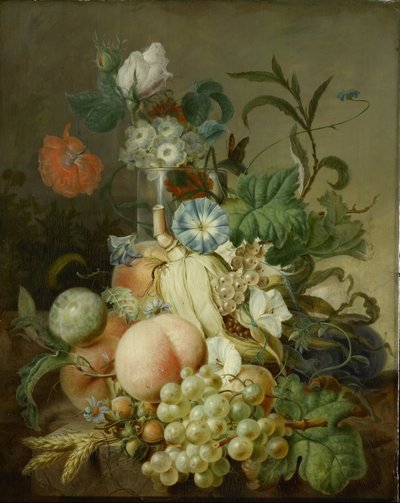 Still Life with Flowers and Fruit by Jan Evert Morel (I)