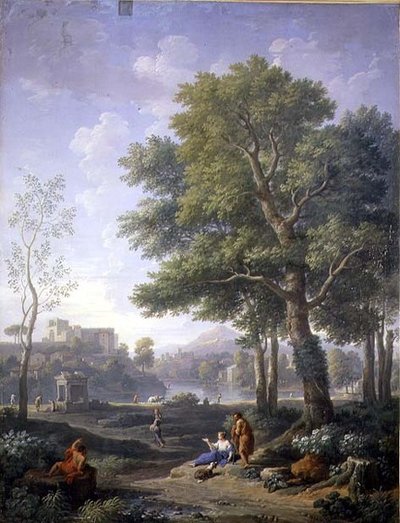 Capriccio View with a Belvedere by Jan Frans van Bloemen