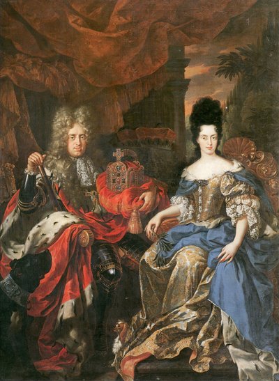 Johann Wilhelm II, Elector Palatine and Duchess Anna Maria Luisa de’ Medici by Jan Frans van Douven