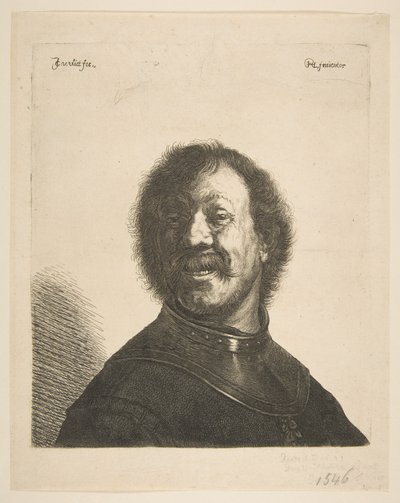 Laughing Man in a Gorget by Jan Georg van Vliet