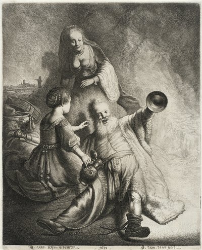 Lot and His Daughters, 1631 by Jan Georg van Vliet