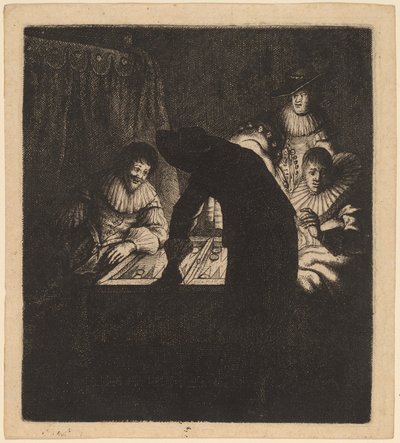 The Backgammon Players by Jan Georg van Vliet