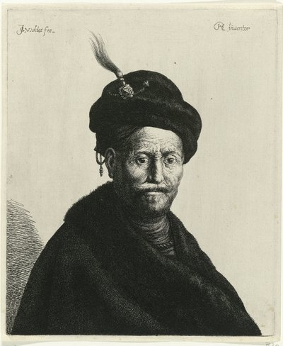 Bust of a Man with a Turban by Jan Gillisz. van Vliet
