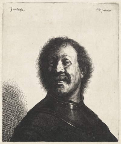 Laughing Man with Collar by Jan Gillisz. van Vliet