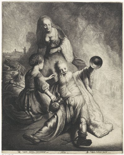 Lot and His Daughters by Jan Gillisz. van Vliet