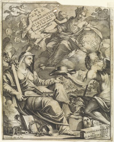 Allegory of Church and World History (Title page for Willem Goeree, The Church and World Histories. 1729) by Jan Goeree