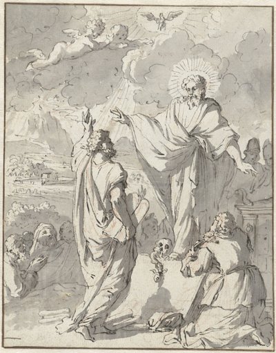 Moses Receiving the Tablets of the Law from God by Jan Goeree