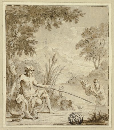 Mythological Birth of a God or Demi-God from a River by Jan Goeree