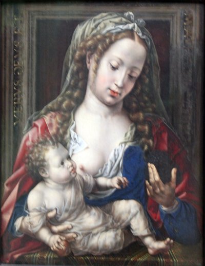 Mary with the Christ-child by Jan Gossaert