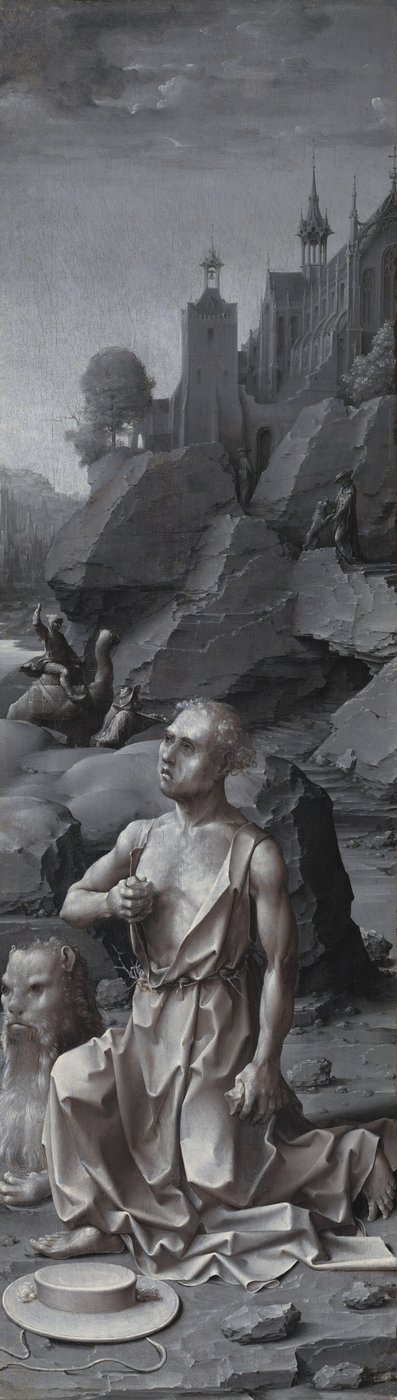 Saint Jerome Penitent (right panel), c. 1509-1512 by Jan Gossaert