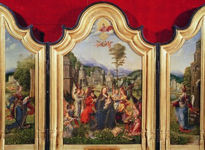 The Holy Family with Saint Catherine and Saint Barbara by Jan Gossaert