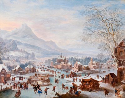 Winter Scene with Skaters by Jan Griffier