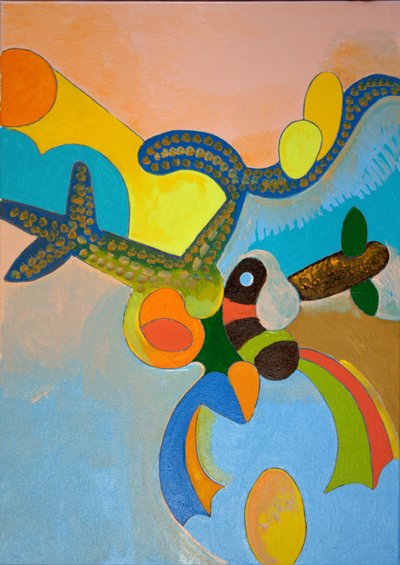 Ten Minutes After His Final Take-off, Ikarus Gets Attacked by a Bird of Paradise, 2010 by Jan Groneberg