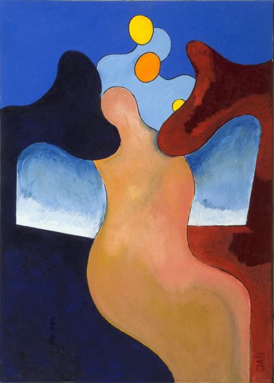 Woman with One of Her Wings Injured by Jan Groneberg