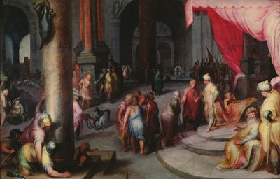 Joseph Presents His Father and Brothers to the Pharaoh, c.1590 by Jan Harmensz Muller