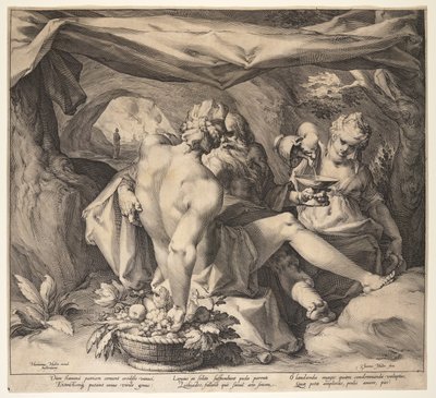 Lot and His Daughters by Jan Harmensz. Muller
