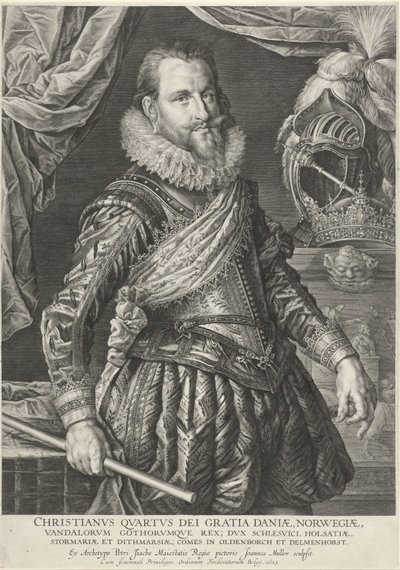 Portrait of King Christian IV of Denmark and Norway by Jan Harmensz. Muller