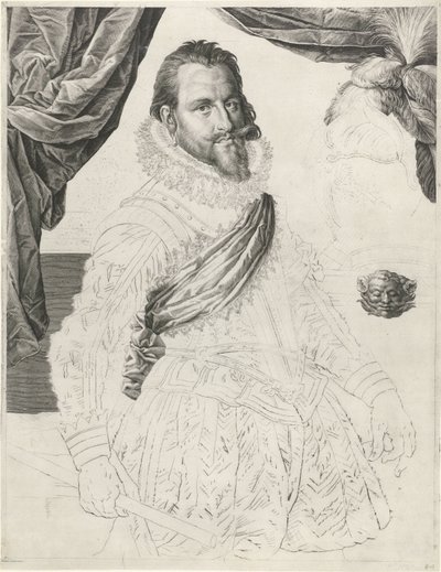 Portrait of King Christian IV of Denmark and Norway by Jan Harmensz. Muller